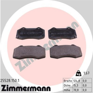 ZIMMERMANN 25528.150.1 Pastillas de freno Delantero para