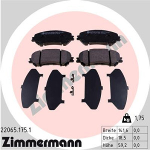 ZIMMERMANN 22065.175.1 Brzdové platničky