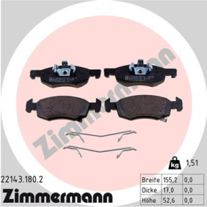 ZIMMERMANN 22143.180.2 Brzdové platničky