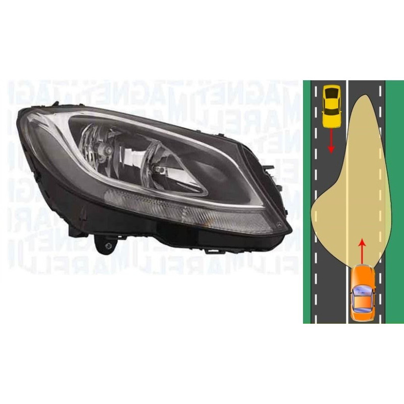 Feu Phare avant Droite Mercedes Classe C W205 S205 C205 (2014-2018) MAGNETI MARELLI 710301284204