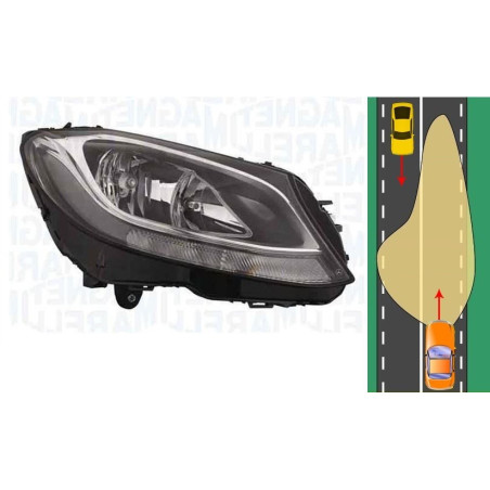 Lampa Przednia Prawa Mercedes Klasa C W205 S205 C205 (2014-2018) MAGNETI MARELLI 710301284204