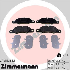ZIMMERMANN 24459.185.1 Pastillas de freno Delantero para