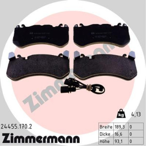 ZIMMERMANN 24455.170.2 Plaquettes de frein Avant pour