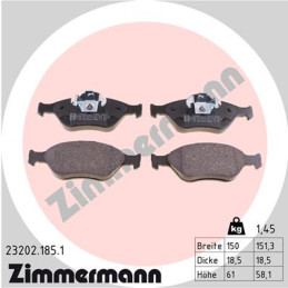 ZIMMERMANN 23202.185.1 Brake Pads