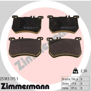 ZIMMERMANN 25183.175.1 Pastiglie freno