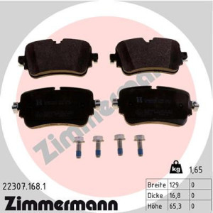 ZIMMERMANN 22307.168.1 Pastillas de freno Trasero para