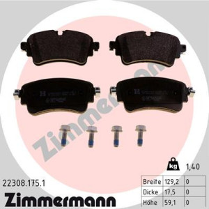 ZIMMERMANN 22308.175.1 Brake Pads Set Rear for
