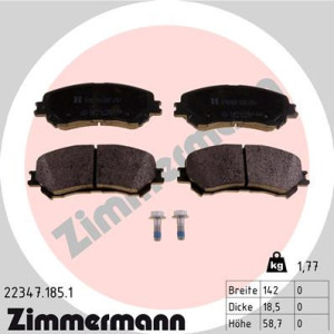 ZIMMERMANN 22347.185.1 Pastillas de freno Delantero para