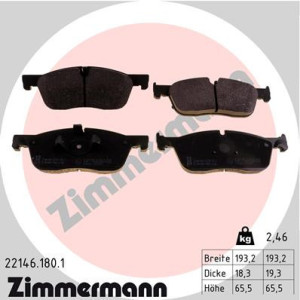 ZIMMERMANN 22146.180.1 Pastiglie freno Anteriore per