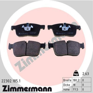 ZIMMERMANN 22302.185.1 Pastillas de freno Delantero para