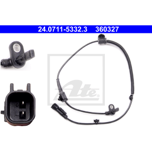ATE 24.0711-5332.3 Sensore ABS numero giri ruota posteriore per Insignia 9-5
