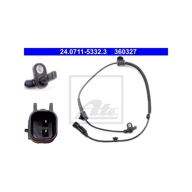 ATE 24.0711-5332.3 ABS Wheel Speed Sensor Rear for Insignia 9-5