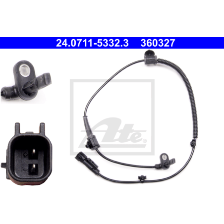 ATE 24.0711-5332.3 ABS Wheel Speed Sensor Rear for Insignia 9-5