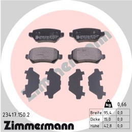 ZIMMERMANN 23417.150.2 Brake Pads