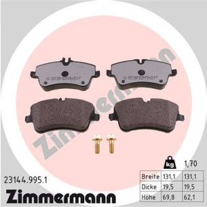 ZIMMERMANN 23144.995.1 Pastillas de freno Delantero para