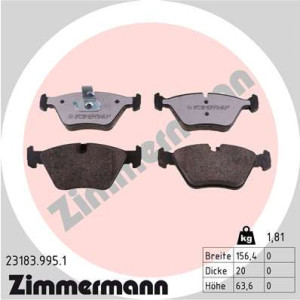 ZIMMERMANN 23183.995.1 Brake Pads Set Front for