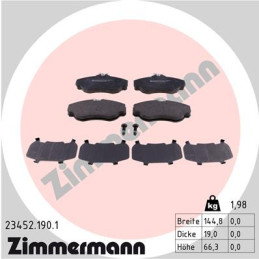 ZIMMERMANN 23452.190.1 Brake Pads