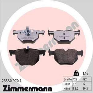 ZIMMERMANN 23550.970.1 Pastiglie freno