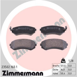 ZIMMERMANN 23502.160.1 Pastillas de Freno
