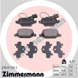 ZIMMERMANN 23517.170.1 Brake Pads