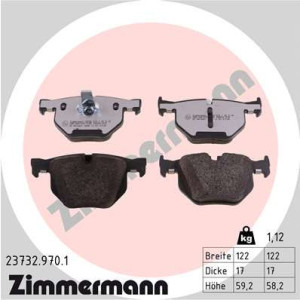 ZIMMERMANN 23732.970.1 Brzdové platničky Predné pre