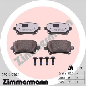 ZIMMERMANN 23914.970.1 Pastiglie freno Posteriore per