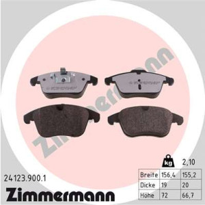 ZIMMERMANN 24123.900.1 Pastiglie freno Anteriore per