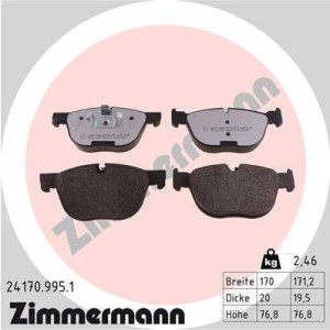 ZIMMERMANN 24170.995.1 Pastillas de freno Delantero para
