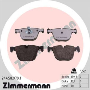 ZIMMERMANN 24458.970.1 Pastillas de freno