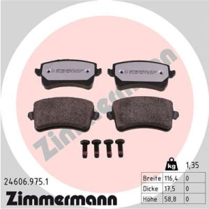 ZIMMERMANN 24606.975.1 Brake Pads Set Rear for