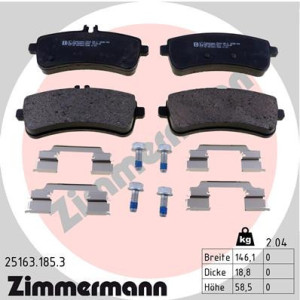 ZIMMERMANN 25163.185.3 Pastillas de freno