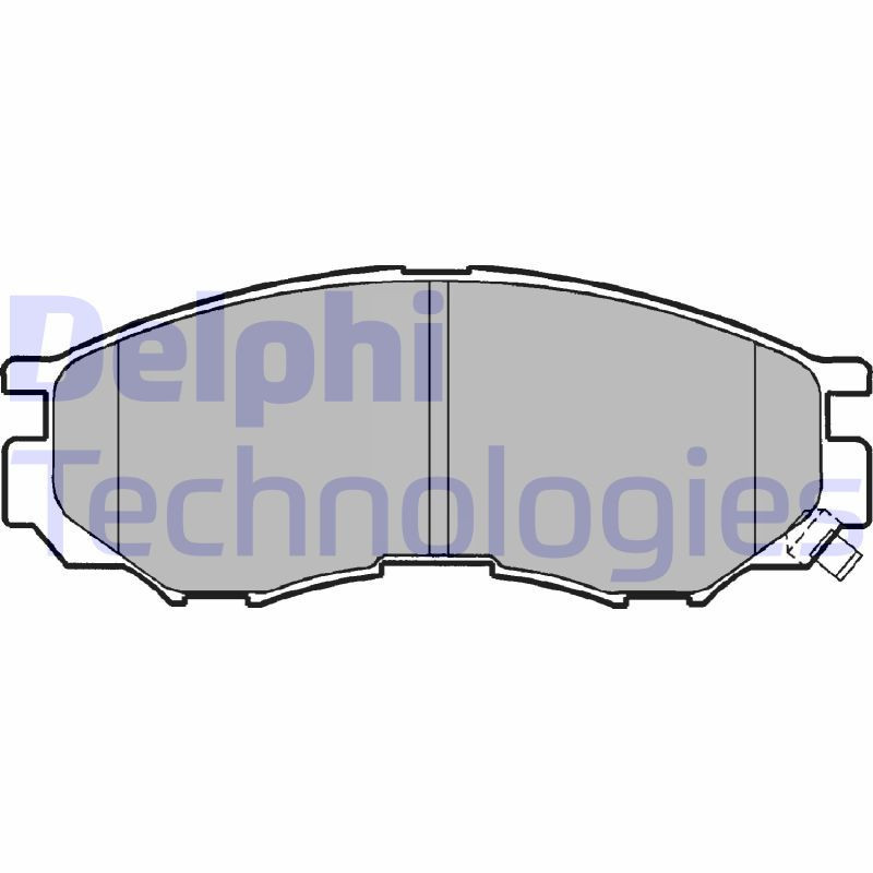 DELPHI LP1010 Pastillas de freno Delantero para