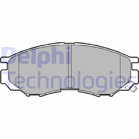 DELPHI LP1010 Pastillas de freno Delantero para