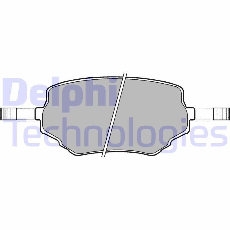 DELPHI LP1015 Brzdové platničky Predné pre