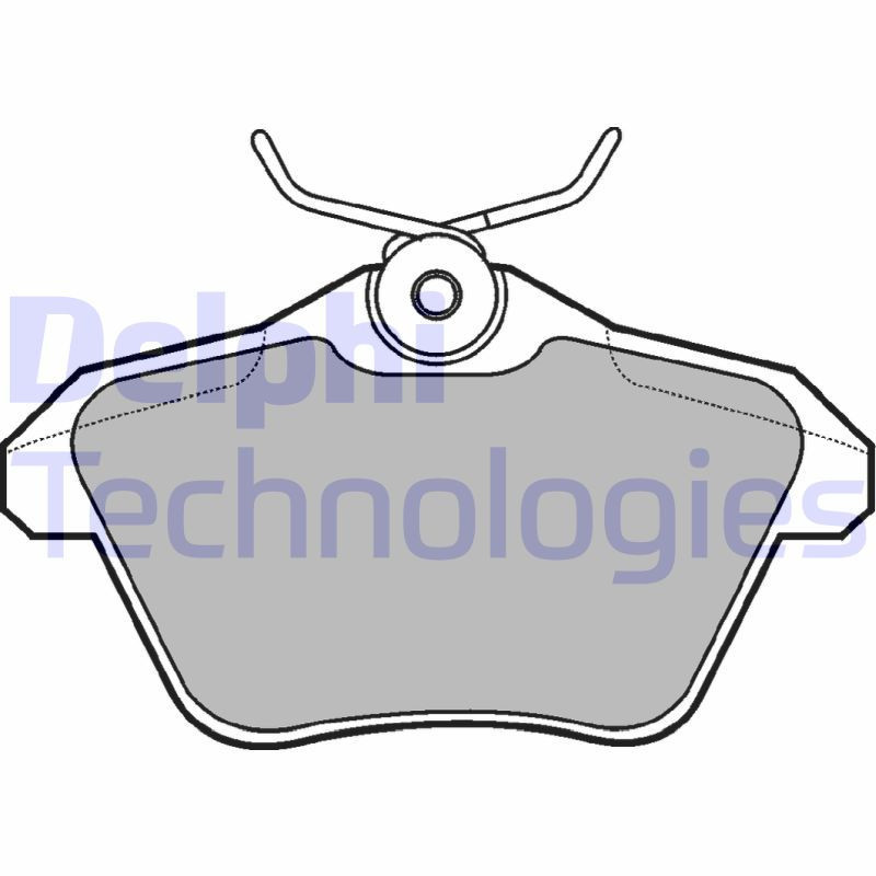 DELPHI LP1018 Brzdové platničky Zadné pre