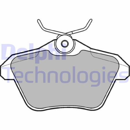 DELPHI LP1018 Pastiglie freno Posteriore per