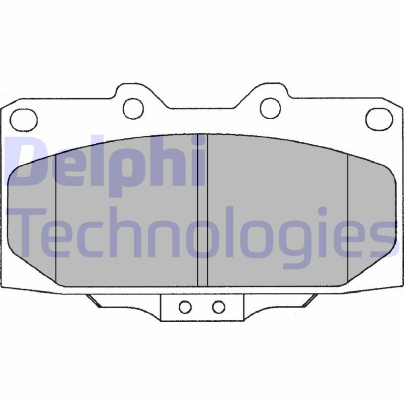 DELPHI LP1020 Klocki hamulcowe Przód dla