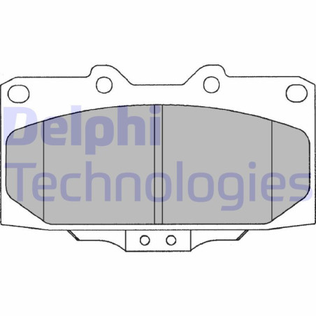 DELPHI LP1020 Brzdové platničky Predné pre