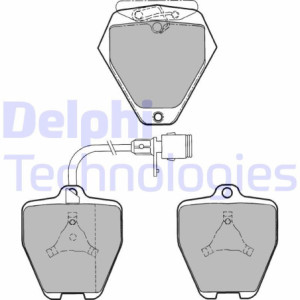 DELPHI LP1024 Brzdové platničky Predné pre