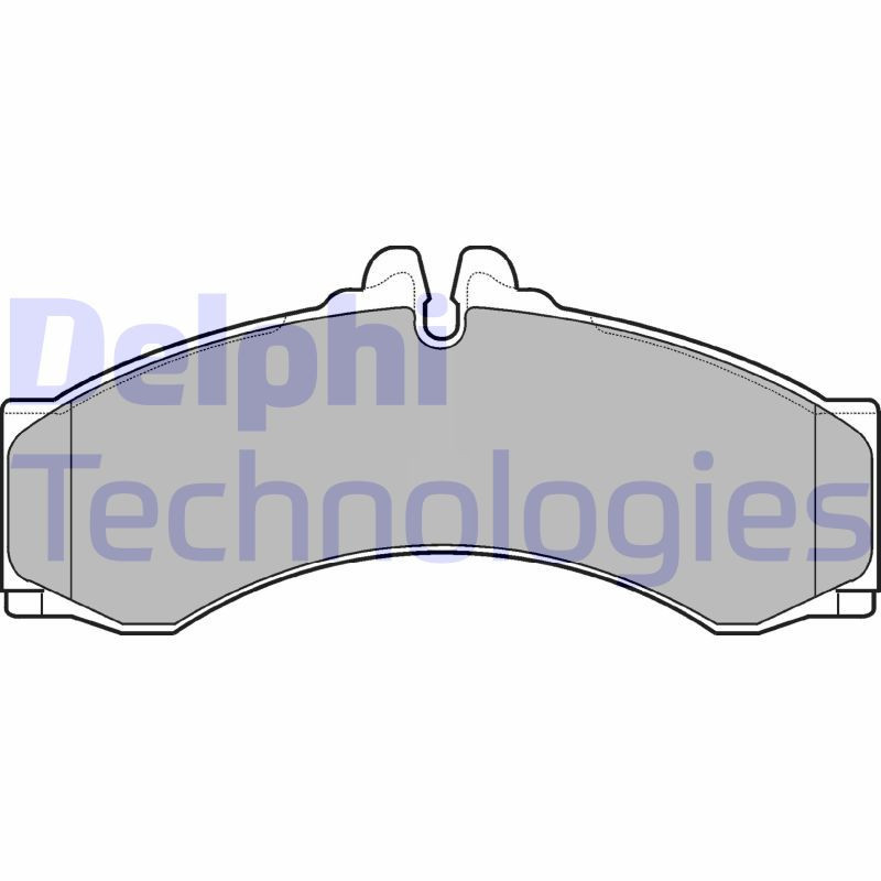 DELPHI LP1046 Brzdové platničky Predné pre