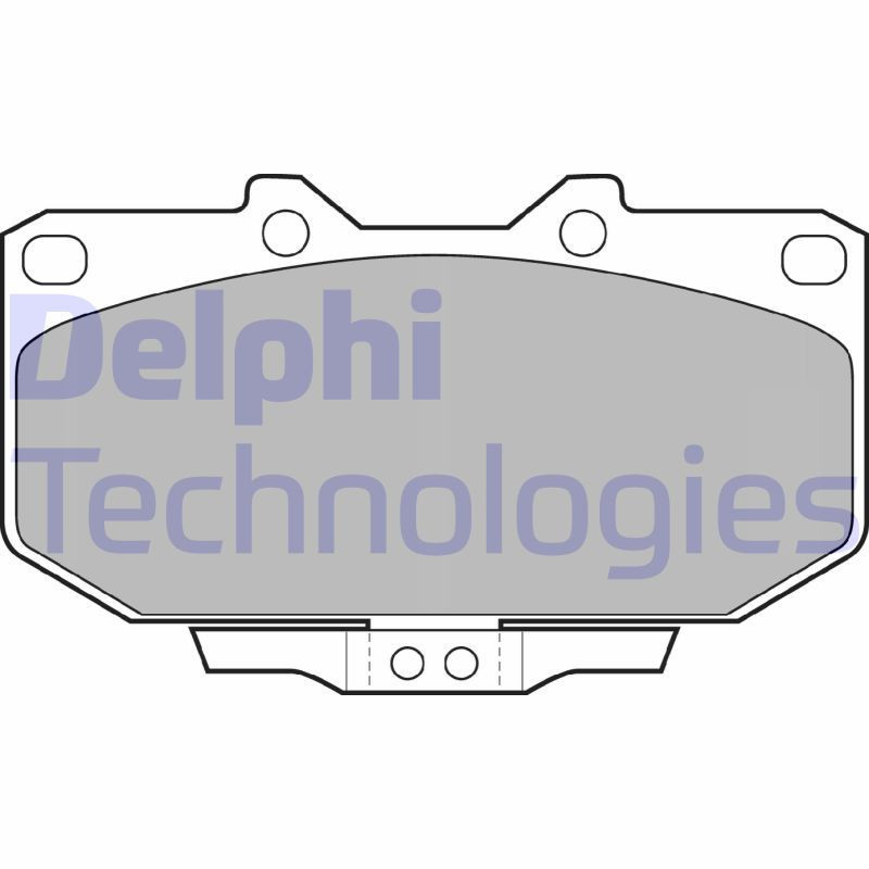 DELPHI LP1056 Pastillas de freno Delantero para