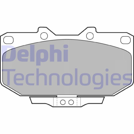 DELPHI LP1056 Pastillas de freno Delantero para