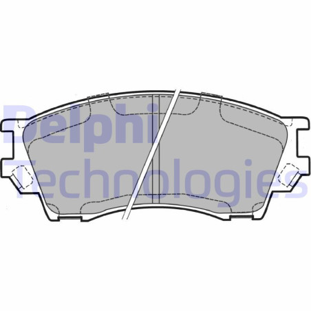 DELPHI LP1063 Brzdové platničky Predné pre