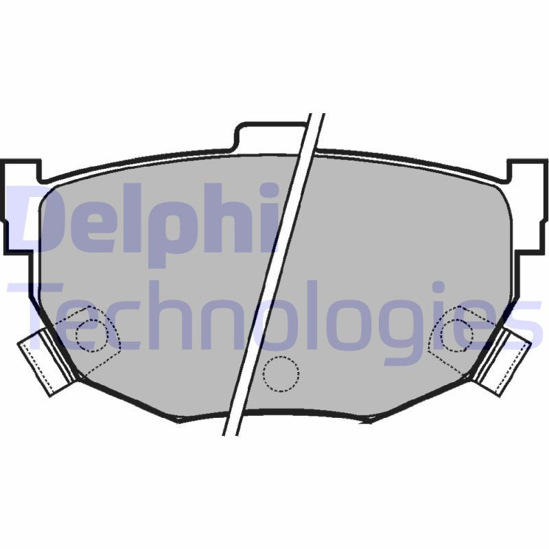 DELPHI LP1073 Klocki hamulcowe Tył dla