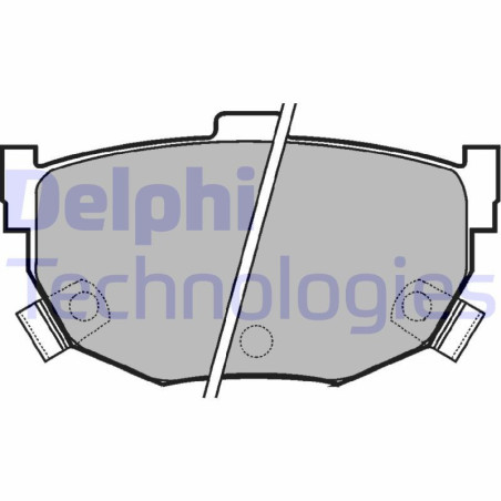 DELPHI LP1073 Klocki hamulcowe Tył dla