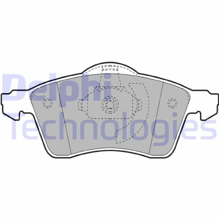 DELPHI LP1092 Pastiglie freno Anteriore per
