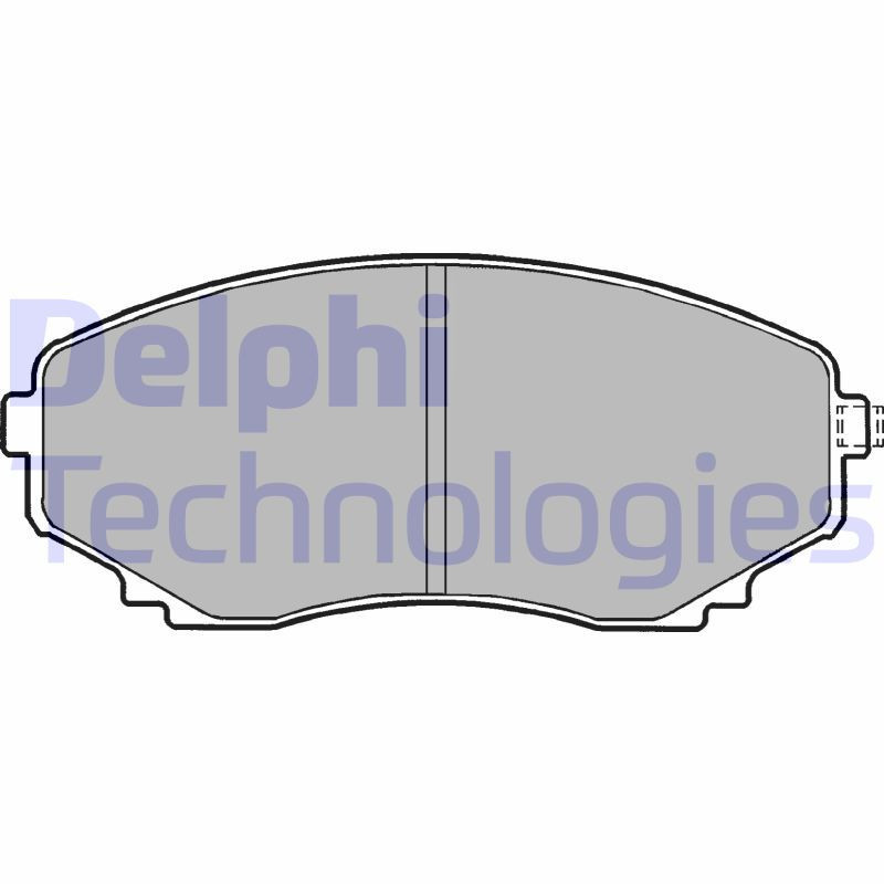 DELPHI LP1095 Brzdové destičky Přední pro