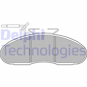 DELPHI LP1096 Pastiglie freno Anteriore per