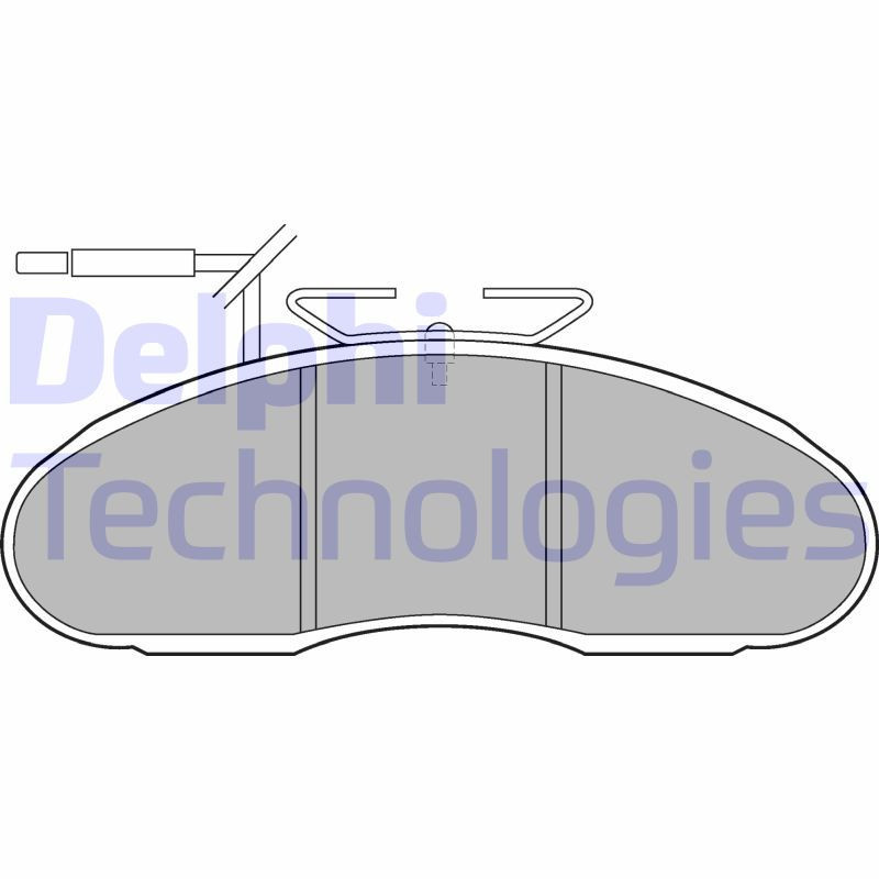 DELPHI LP1096 Klocki hamulcowe Przód dla