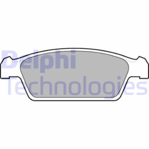 DELPHI LP1100 Pastillas de freno Delantero para